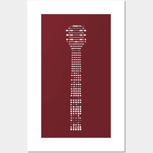 Braille Guitar Abstract Design Posters and Art